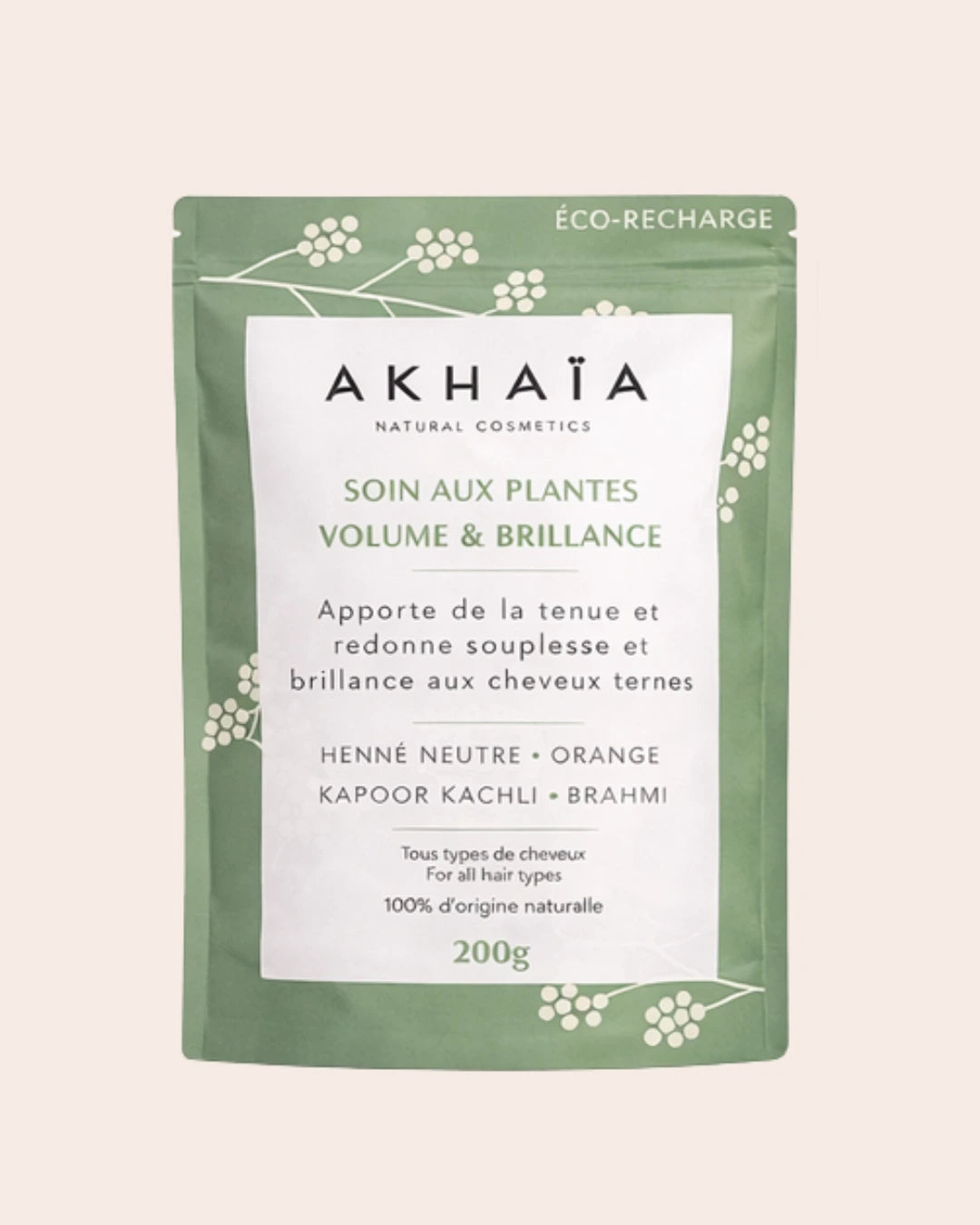 Soin cheveux volume aux poudres ayurvédique