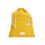 Pochon gaze de coton jaune moutarde grand