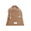 Pochon gaze de coton marron grand